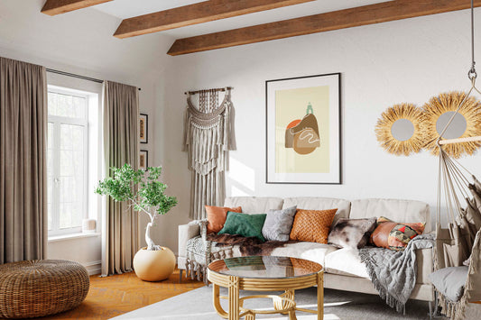 Poster vertical illustration chemin de foi